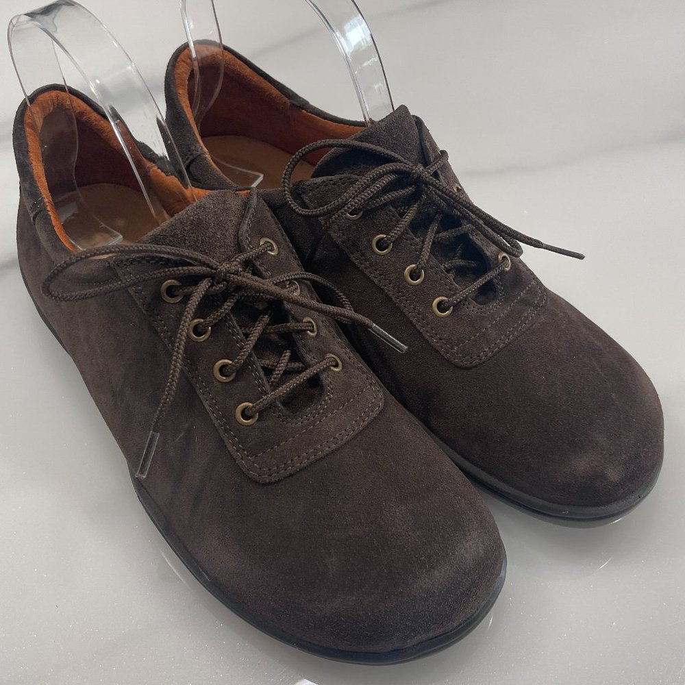 Footprints by Birkenstock Padua Mocha Suede Oxford Shoes EU 38
